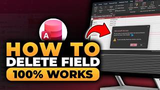 How To Delete a Field in MS Access (𝟮𝟬𝟮𝟲) | 100% WORKS | NO Yapping, To The Point! | FAST & EASY