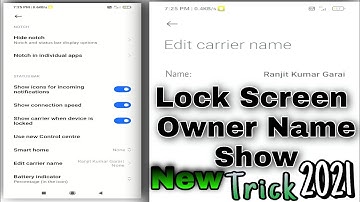 Lock Screen Owner Name Show #shorts