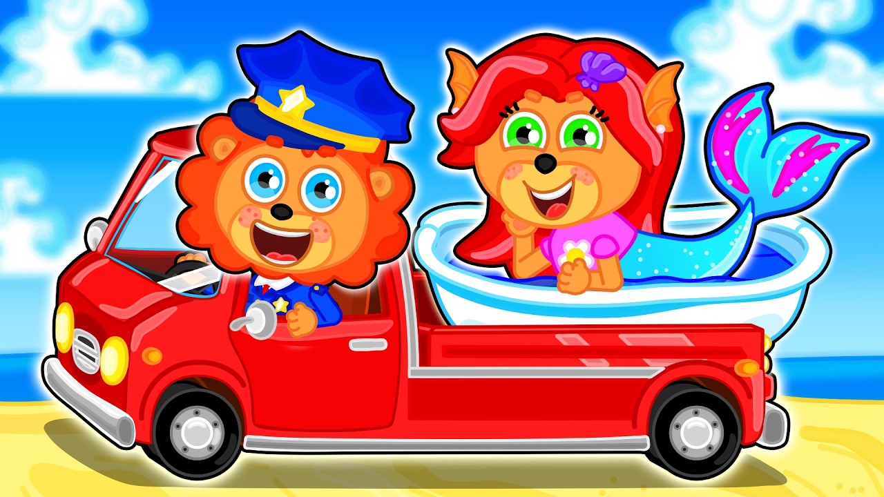 Aslan Yavrusu | Deniz kızını kurtarmak | Çocuklar için çizgi film