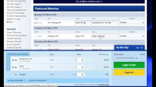 Placing a System X2 multiple bet using Sky Bet