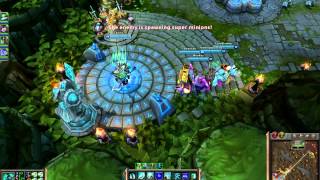 Hecarim runs across map in two seconds. 4400 movementspeed screenshot 5