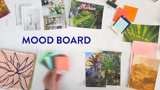 How I create a mood board for a painting series