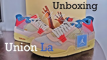 Jordan 4 Retro Union LA Guava ICE Unboxing and Review