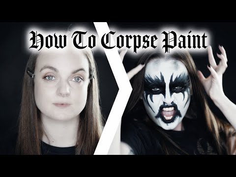 Black metal corpse paint makeup, advice please? I have never worn