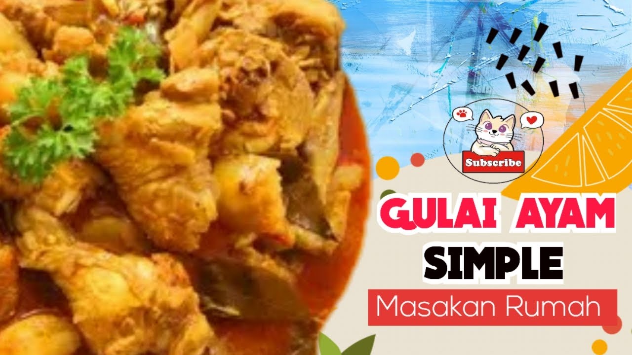 Ide Menu Weekend, Resep GULAI AYAM SIMPLE, Masakan Rumahan, Enak dan