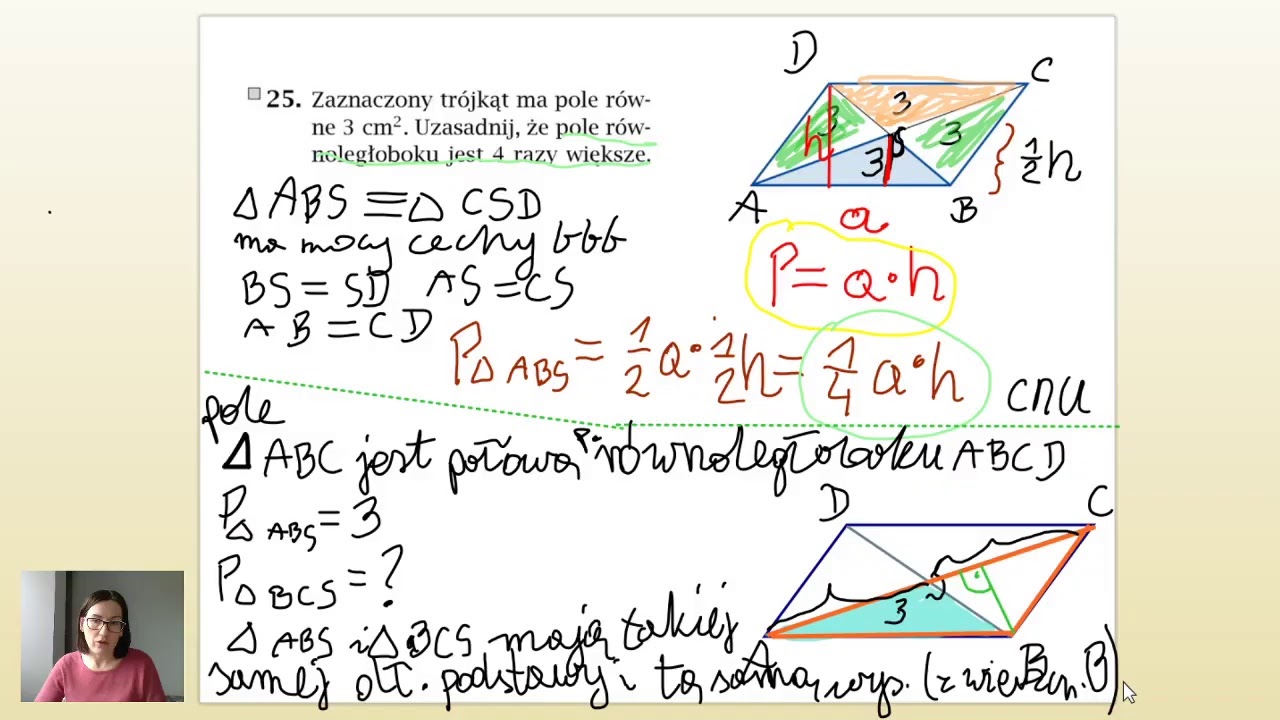 Matematyka dla klasy 6/7 Pola figur - YouTube