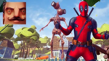 Hello Neighbor - My New Neighbor Deadpool Act 2 Random Gameplay Walkthrough