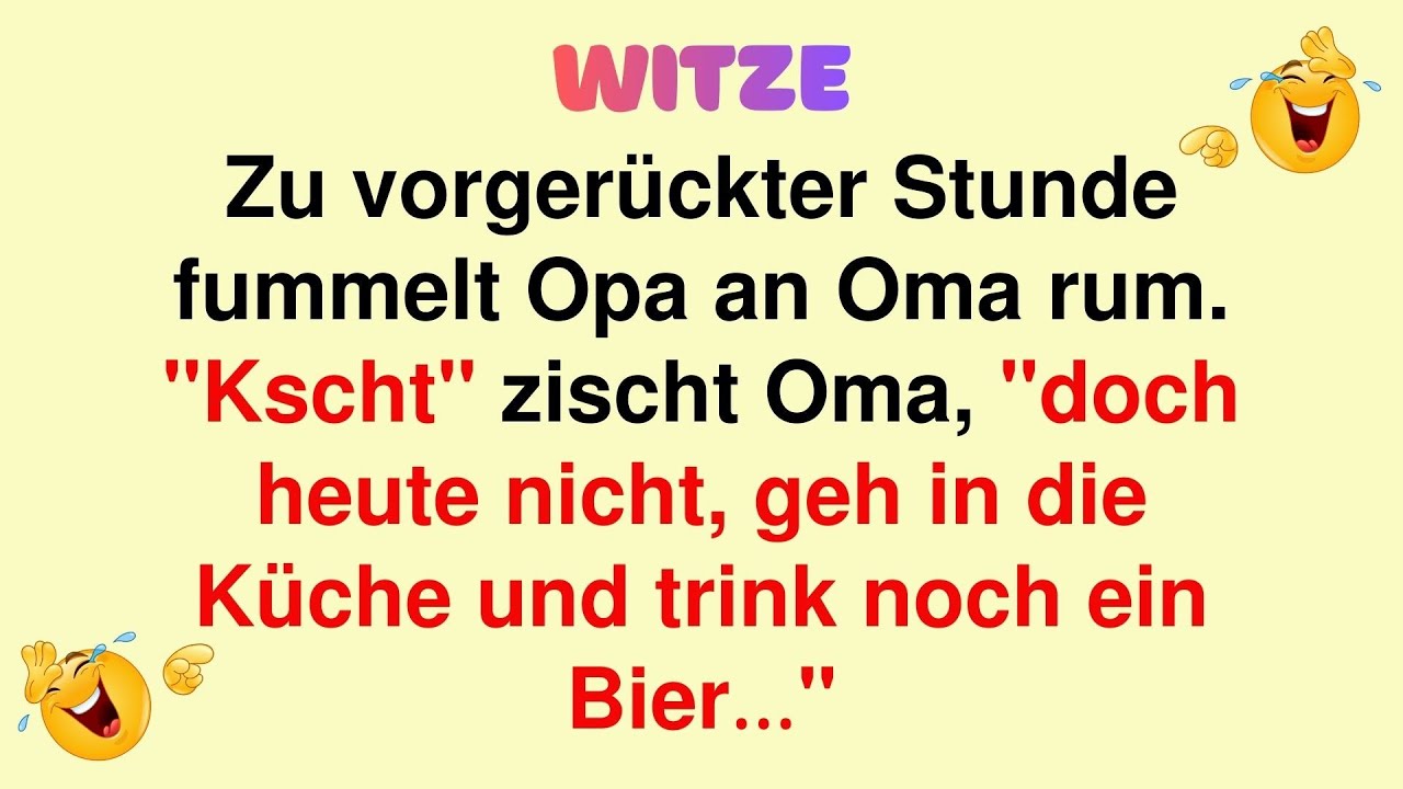4 schmutzige Witze 😂| Ehe, Oma, Opa & böse Witze