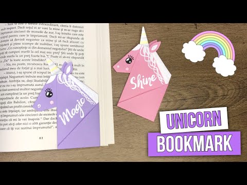 How to make an Unicorn bookmark - Easy Bookmark