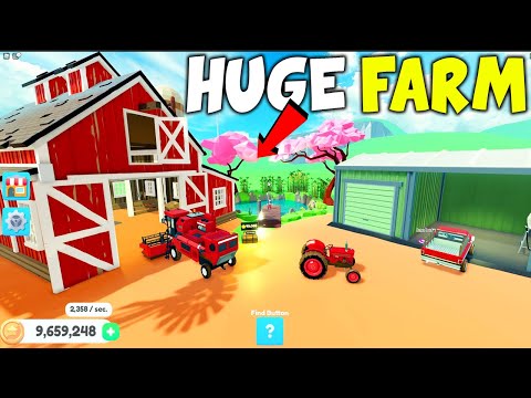 I MADE A HUGE FARM - ROBLOX - FARM LIFE TYCOON