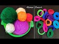 3 Superb Home Decor Ideas Using Hair bands and wool - DIY Crafts - Waste Material Craft Ideas