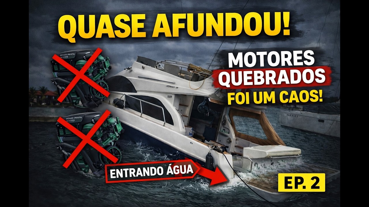 O barco ia afundar! 400mn de Angra a Guarapari. Parte 2 / 3