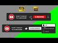 YouTube Subscribe Button Animation “Don’t Forget to Subscribe” #2  | All Notifications | Dark Style