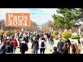 Paris  france   walking tour in paris 4kr 60 fps   paris beautiful sunny day 