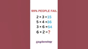 99% Will Fail || Only Talented Can Answer || Challenge For You || #math #Agrilernology#mathtrick