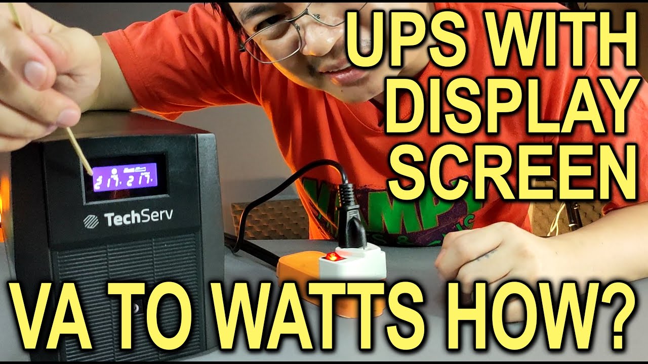 uninterruptible power supply คือ  Update  UPS - Uninterruptible Power Supply - BACK UP BATTERY - VA to WATTS -SINE WAVE UPS [TechServ s1-1500]