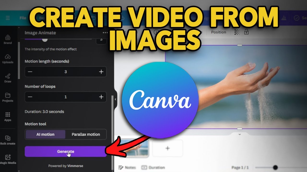 Canva Create Video From Images Tutorial YouTube Canva create video from images tutorial youtube