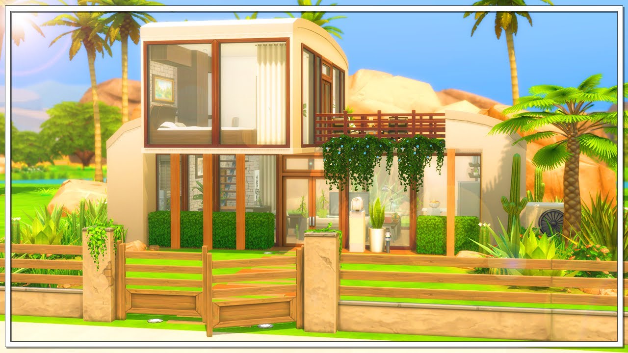 ♻️ Eco-Inspired Base Game Home | NO CC | Sims 4 Stop Motion ♻️