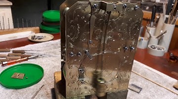 fusee clock with verge escapement