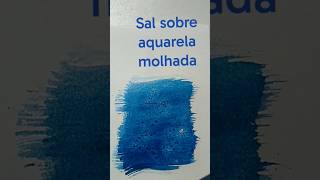 Textura com técnica do sal #aquareladesenhos