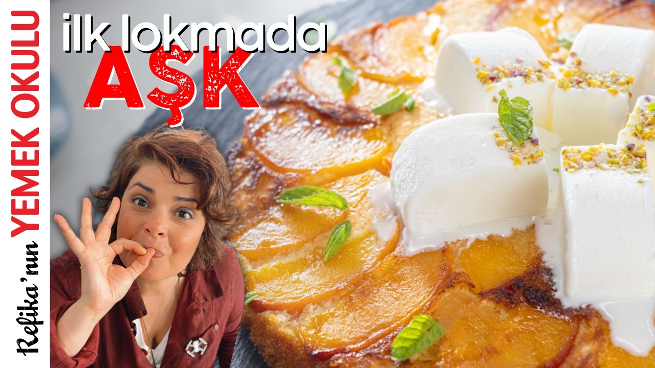 Refika’nın Şeftalili Beyaz Çikolatalı Enfes Kek Tarifi ???? Yazın Vazgeçilmezi Olacak!