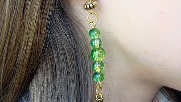 How To Make Beautiful Gold And Beaded Earrings - DIY Style Tutorial - Guidecentral