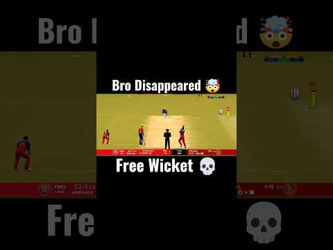 Batsman Disappeared and Still Got Out 😭💀 #shorts #cricket