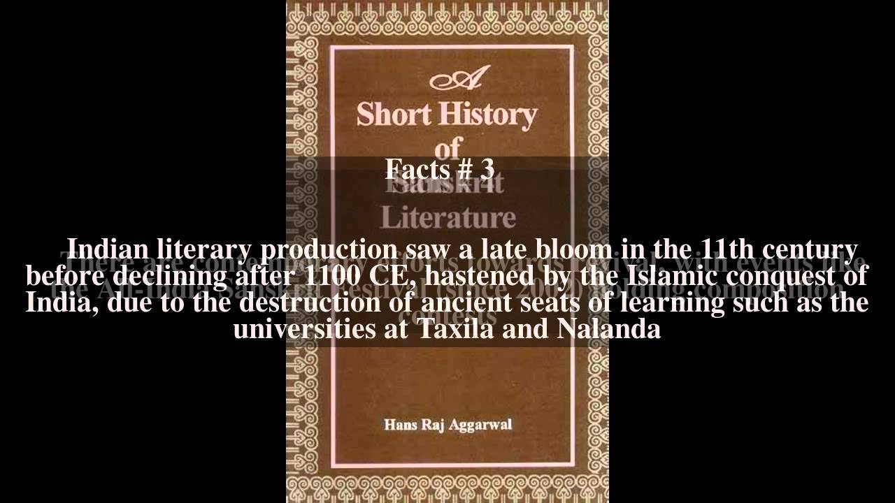 Sanskrit literature Top # 6 Facts