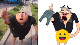 Despicable Me 4 😂 Funny Drawing Meme | Gru Defeats Maxine Le Mal ( Full Video ) Meme Video