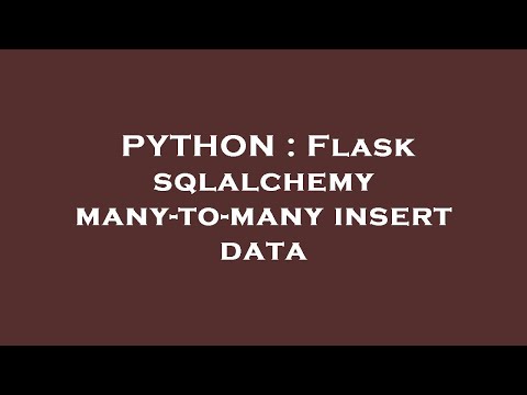 PYTHON : Flask