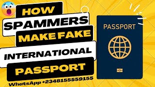 HOW SPAMMERS MAKE FAKE INTERNATIONAL PASSPORTS - USA, UK AND CHINA screenshot 4