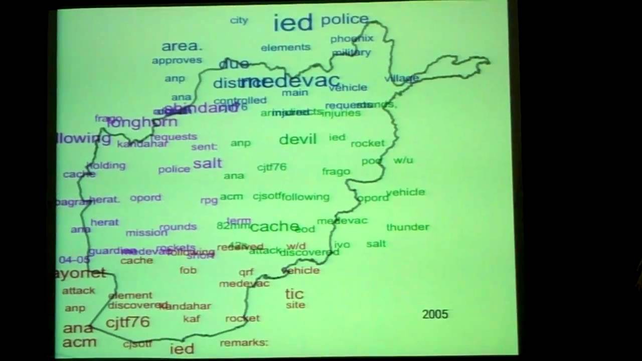 Visualizing the Afghan War Diary by Mike Dewar