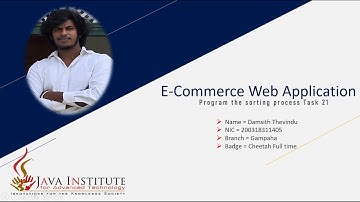 🔴 Program the product sorting process | Java Institute | Web Programming 1 | Task 21