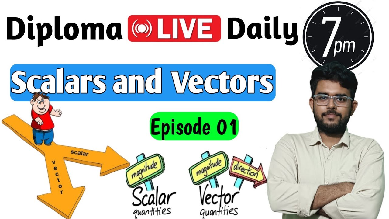 Diploma Physics 1st year 1st & 2nd Semester Class// Scalars and Vectors Episode 01