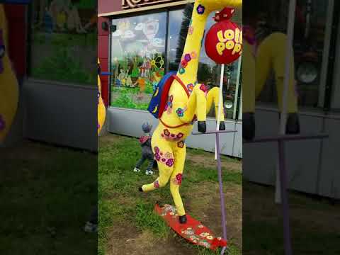 Плюшевые жирафы, фото локация в Харькове / Plush giraffes, photo location in Kharkov
