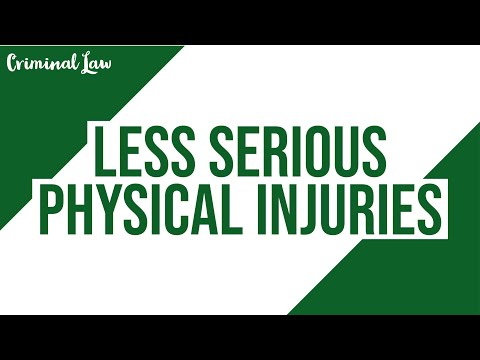 Less Physical Injury What Is Less Serious Physical Injury
