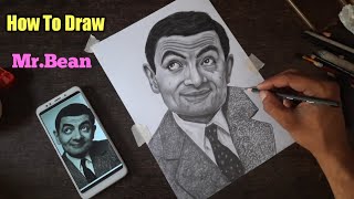 How To Draw Mr.Bean Step By Step|| Mr.Bean Face Drawing With Pencil @MrBean #mrbean screenshot 1