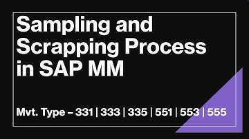 Sampling and Scrapping Process in SAP MM | Destructive Vs Non Destructive Sampling