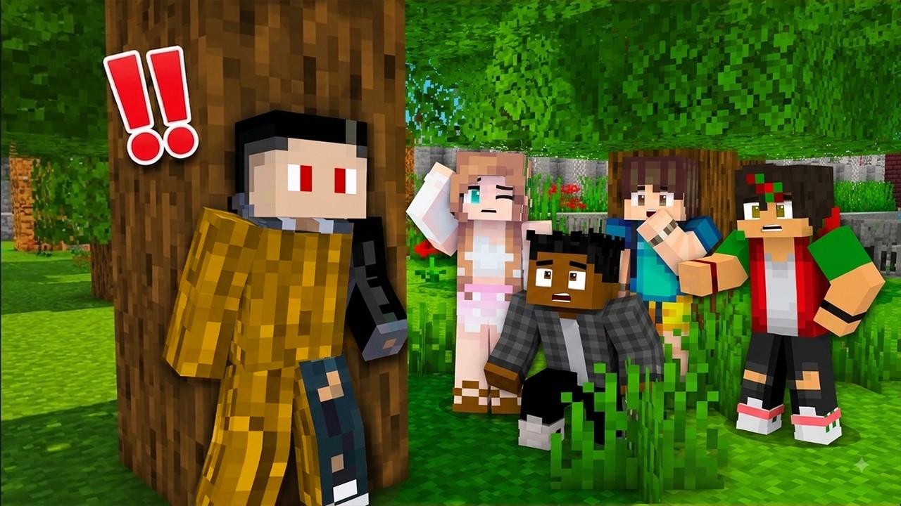 PAINT to Survive in Minecraft Hide and Seek!