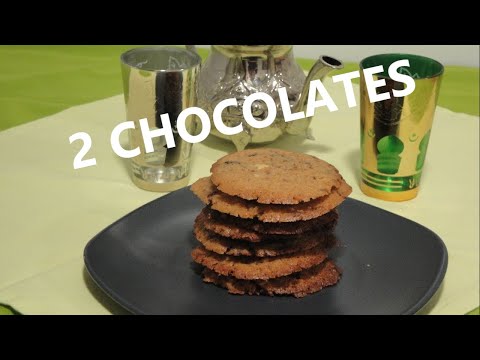 👈GALLETAS con chispas de chocolate al HORNO | BLANCO y NEGRO [CRUJIENTES]