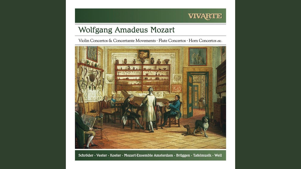 From "Serenade" K. 185 (167a) , for Principal Violin, Two Violins, Viola, Contrabass, Two Oboes...