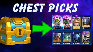 My *CHESTS* Pick My Deck- Clash Royale