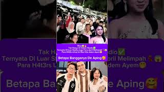 M3ny4l4🔥😱Fans April Di Luar Studio🤗 #shorts #viral #trending #april #masukberanda #aprilda7 #fyp