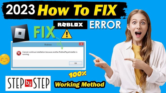 Roblox Installer Cannot continue installation because another Roblox player  installer is running 