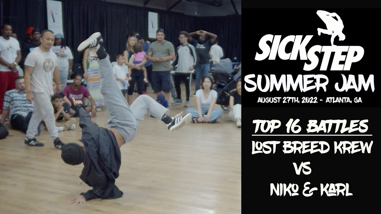 Sick step Summer Jam Breakdance Battle  Top 16 | Lost Breed Krew Vs Niko & Karl | Bboy Crumbs