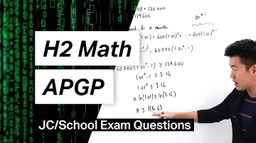 H2 Math - APGP | SAJC 2020 Exam Question #h2math #puremath #achevas