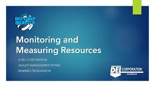 Information 7 1 5 Monitoring and Measuring Resources Update