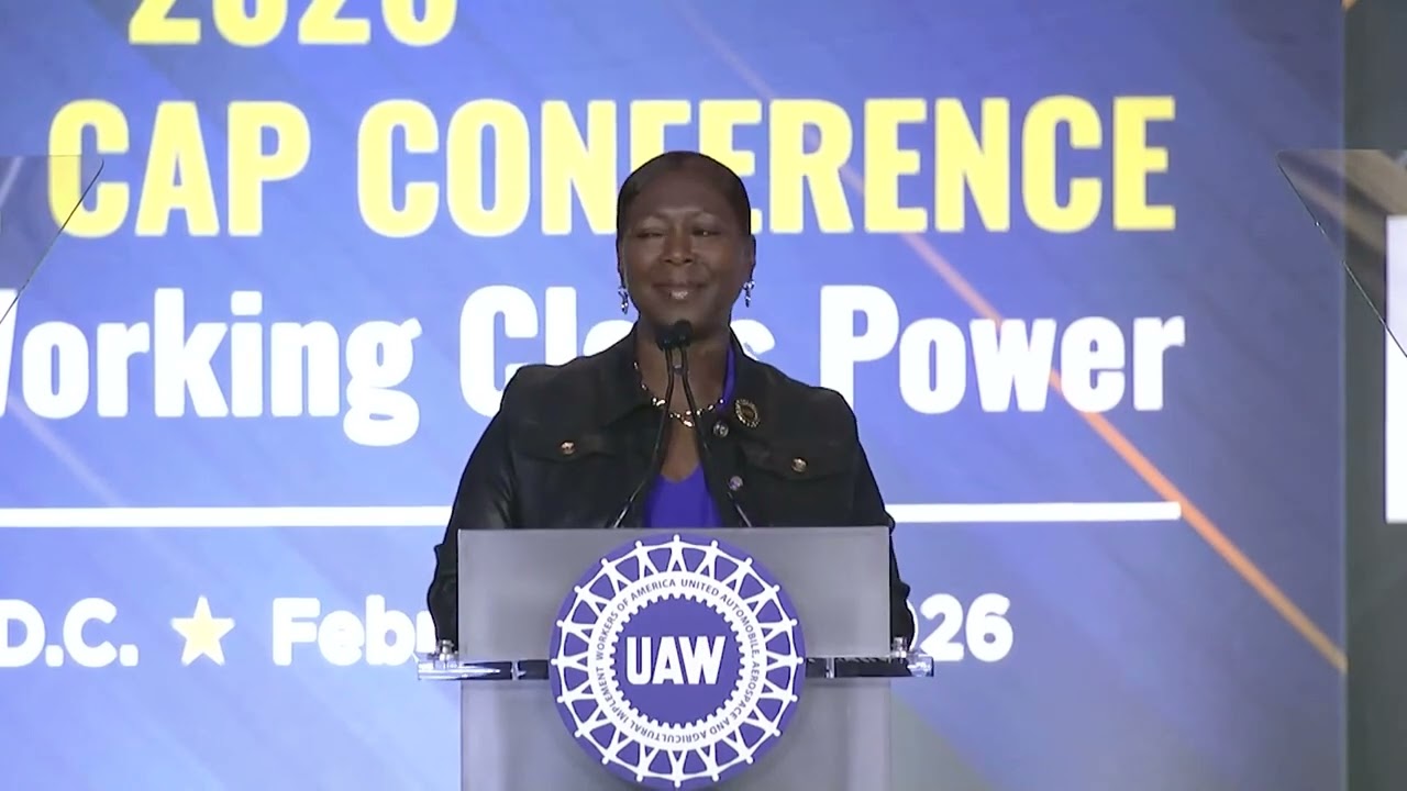 UAW Secretary-Treasurer Margaret Mock at the 2026 UAW National CAP Conference