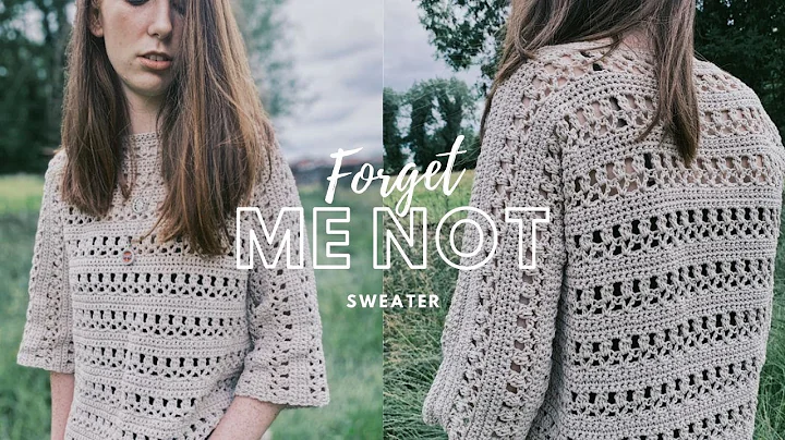 Stunning Crochet Forget Me Not Sweater