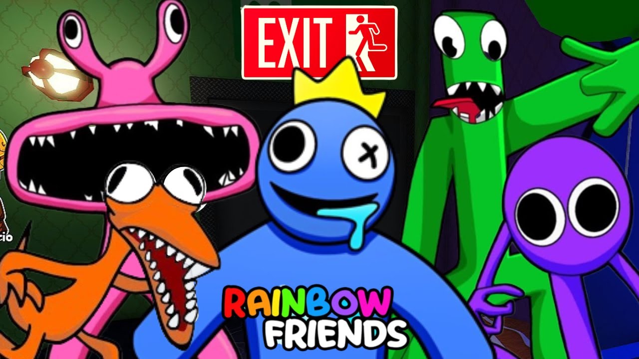 VIREI O MONSTRO AZUL BABÃO DO RAINBOW FRIENDS! #roblox #robloxfyp #rob